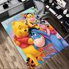Personalized Name Winnie Pooh Living Room Non-Slip Area Rug Soft Carpet for Bedroom Kids Playroom Sofa Office Home Decor Doormat