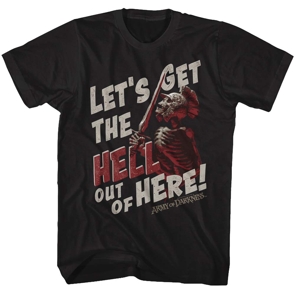 Cult Fantasy TShirt Unisex Oversized Army of Darkness Movie Quote Graphic Short Sleeve Streetwear Casual Loose Fit Horror Fan Top