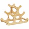 6 Bottle Wine Rack 35 x 18 x 25.5 cm Bamboo