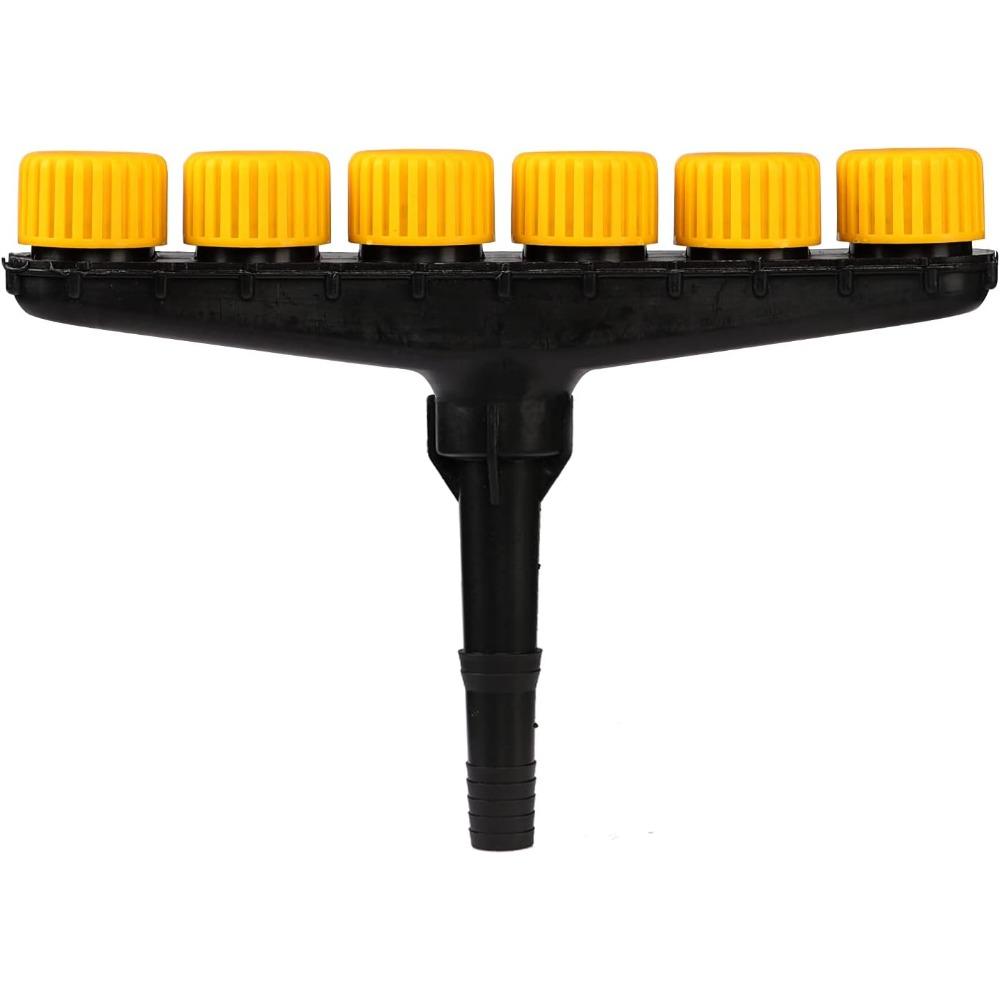 Садовый пористый распылитель Атомайзер Насадки Дождеватель Регулируемый диапазон распыления воды Многоголовочный распылитель воды Дождеватели с 6 насадками Насос-распылитель