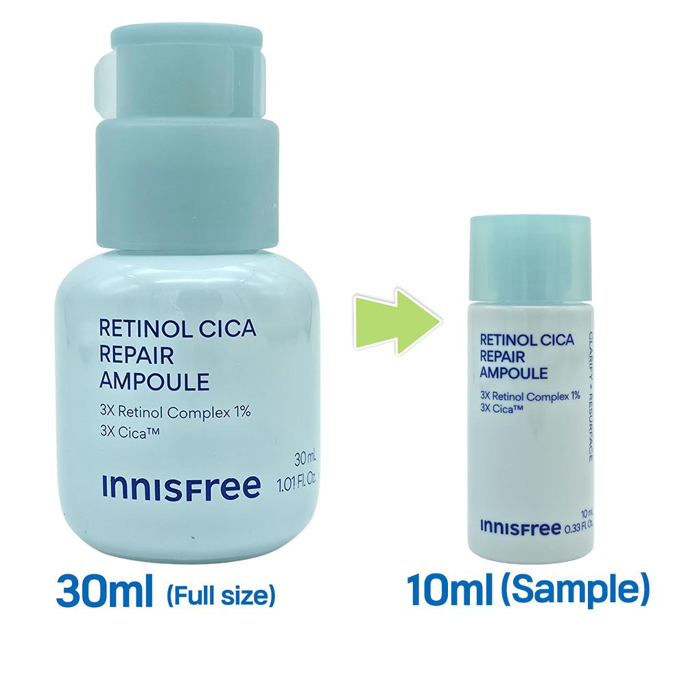 10 шт._[INNISFREE] Ампула для восстановления с ретинолом и цикой 10 мл (Образец)