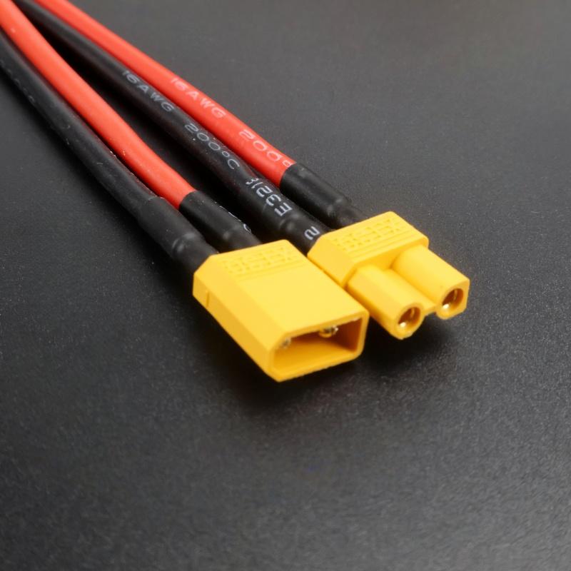 Разъем XT30 с розеткой и силиконовым проводом 16AWG, кабель 10 см для самолетных дронов с RC литиевой батареей FPV