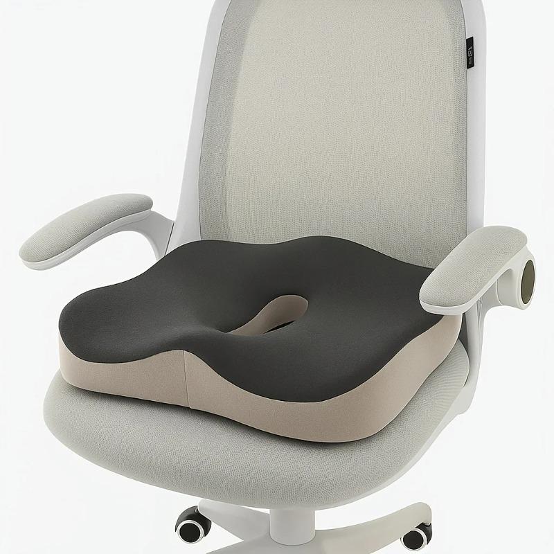 Ergonomic Memory Foam Seat Cushion for Office Chairs & Cars - Posture Support, Butt Pain Relief, Easyclean Material