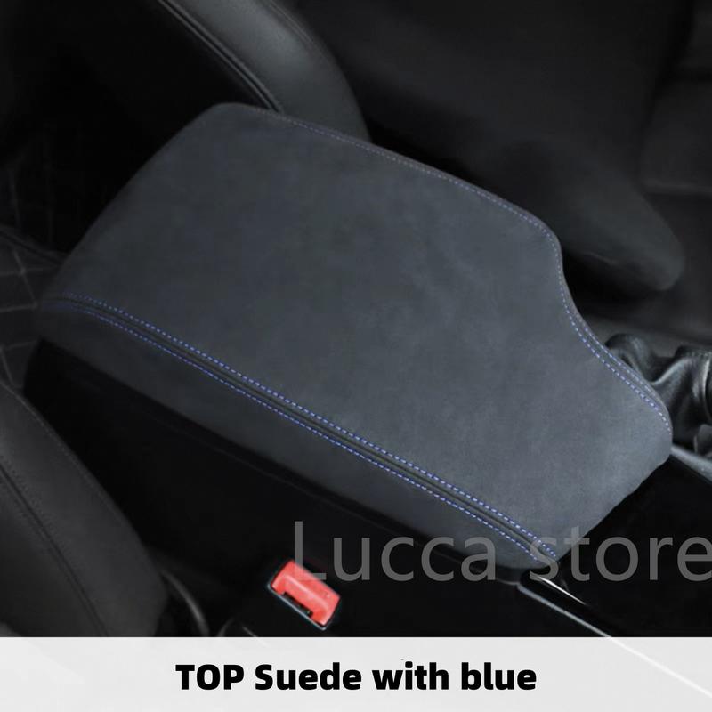 TOP Suede warp For BMW E90 E92 E93 F30 F31 F32 F34 F36 Leather Central Armrest Box Protection Sleeve modification Accessories