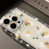 Маленький свежий желтый цветок подходит для чехла на мобильный телефон iPhone12promax, прозрачный мягкий чехол Apple 12pro со всех сторон.