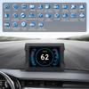 P22 GPS Smart Head-up Display HD OBD LCD Instrument Slope Meter Car HUD Fault Code Clearing
