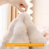 Rabbit Plush Sofa Cushion Winter Padded Plush Cushion Non-slip Leather Sofa Cover  Cover Cloth Towel