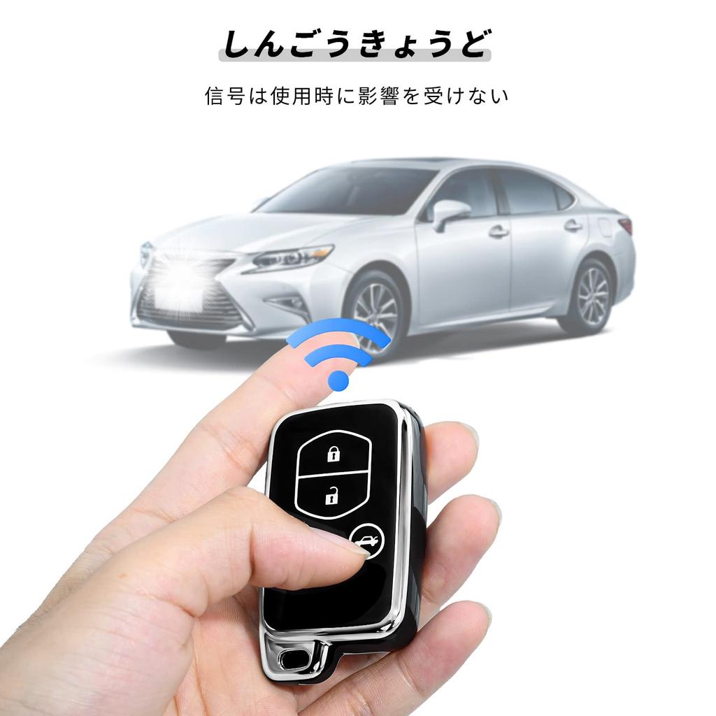Совместимость с брелоком Toyota Smart Key Case Aqua Vitz Corolla Prius и т. д.. Стильная защита Высококачественный ТПУ с приятным на ощупь покрытием, устойчивый к царапинам.