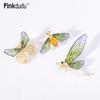 Модная градиентная хрустальная брошь-бабочка из сплава, брошь-пчела-стрекоза для женщин, ювелирные аксессуары, подарки PD795