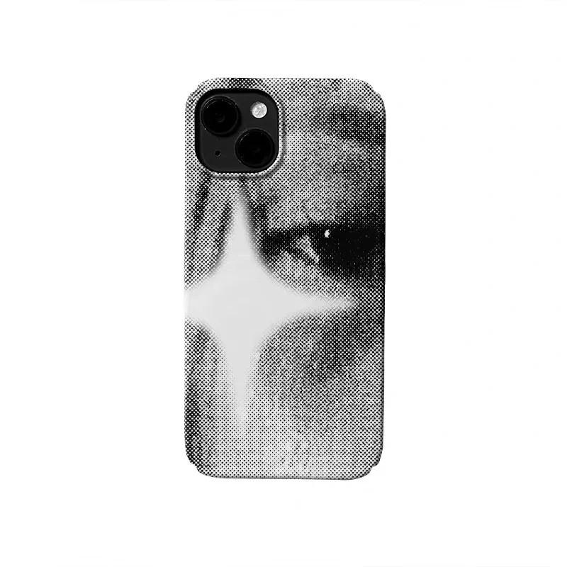 Роскошный Сине-Коричневый Сплетенный Тканевый Чехол-Кобура Clmj Blue Brown для iPhone 17 16 15 14 13 12 11 Pro Max Plus Air Глянцевая Пленка Жесткий ПК