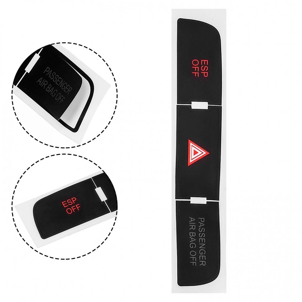 1 комплект наклеек для ремонта кнопок, черный высококачественный винил для Q7 2003-2015