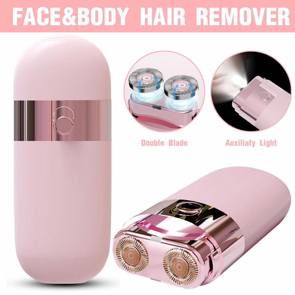 Портативные мини-электробритвы для женщин Эпилятор для усов Триммер для волос на ногах, в области бикини и на теле Безболезненный инструмент для удаления волос на лице
