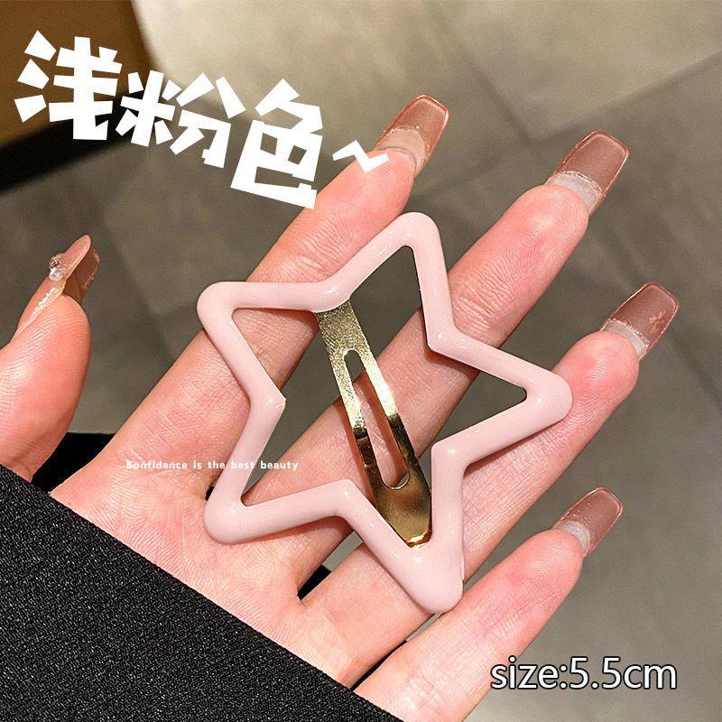 Новая заколка для волос Oil Drop Color BB - Милая заколка для волос в форме сердца и звезды для девочек