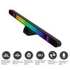 30Cm Double-Row 64Bit Rgb Pickup Led Bar Rechargeable Magnetic Install Music Rhythm Light Car Atmosphere Lighting Desktop Light