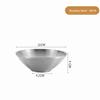 New 304 Stainless Steel Bamboo Hat Bowl Double Anti Scalding Japanese Bowl Threaded Ramen Bowl Pickled Cabbage