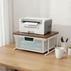 Printer Stand with Drawer Multi-Purpose Desktop Printer Stand Desktop Shelf Sturdy Desk Storage Metal Frame for Study Room