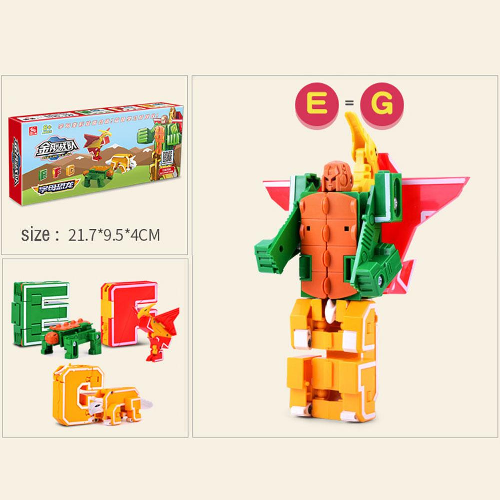 26 букв AZ Алфавит Робот тексты песен Боты Животное Динозавр Воин Деформация Фигурки