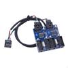 9-контактный USB-разъем-адаптер Внутренний хаб Разветвитель для материнской платы для RGB-подсветки