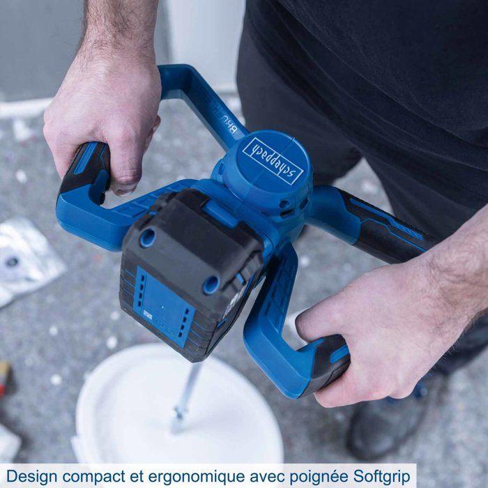 Malaxeur sans fil - SCHEPPACH - BC-PMX100-X - 20V iXES 4Ah - Brushless - 6 vitesses, fixation rapide