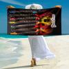 1PC Custom Name Electric Guitar Collection Beach Towel Highly Absorbent And Sand-Resistant Towel for Swimming, Pool, Yoga, And Travel Lightweight