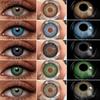 2 Natural Color Contact Lenses for Eyes Soft Brown Lenses Blue Eye Lenses Eye Cosmetic Makeup Annual Use