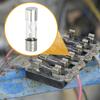 Partuto Set of 5 10x38mm 0.39x1.50" 30A Universal AGU Glass Fuse - Car Fuse