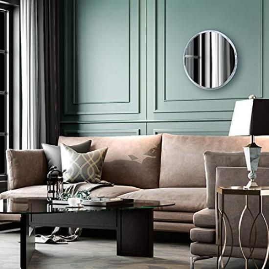 Настенное зеркало для входа в туалет, круглое, 40 x 40 см, настенная наклейка, дизайн, кристалл, круглый [Зеркало в аренду]