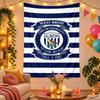 Polyester Wall Tapestry with West Bromwich Albion Design, Decorative Hanging for Bedroom Living Room Dorm