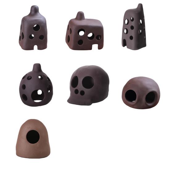 Рыбное убежище, фиолетовая банка с песком, рыба, креветки, среда обитания, среда обитания, аквариум, ландшафтное украшение, аквариум