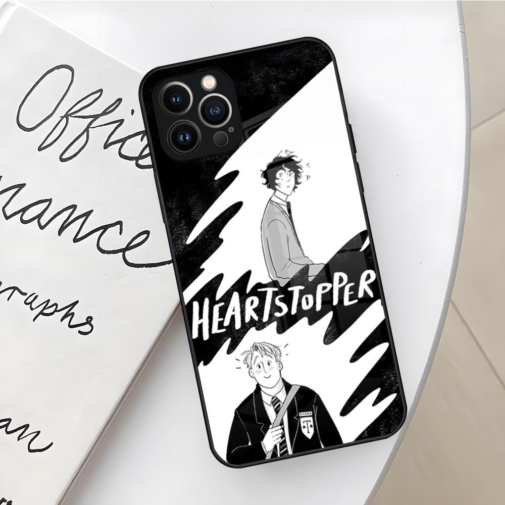 H-HeartstopperSE Phone Case for Iphone 17 16 Air 15 14 12 11 13 Pro Max Mini X Xr Xs Se Puls glass Cover