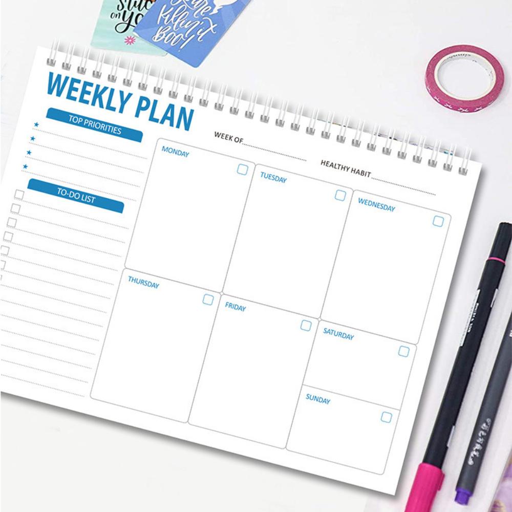 Schedules Weekly Planning Notepad Wide To Do Planner To Do Planner List Pad Daily Schedules