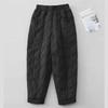 2024 Осень/Зима Модные теплые хлопковые мешковатые брюки больших размеров с эластичной талией