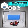 100-240V Airbrush Spray Paint Booth Kit Spray Extractor Set Exhaust Filter LED Light Adjustable Switch Model Crafts Paint Kit
