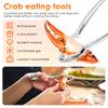 7/9Pcs Crab Cracker Tool Set Stainless Steel Seafood Tools with Lobster Sheller Crab Leg Fork Seafood Forks Scissors for Kitchen