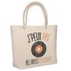 Sac De Plage - PLANETEE - Vinyles Musique Vintage J'peux Pas - Coton - Beige - Imprimé En France