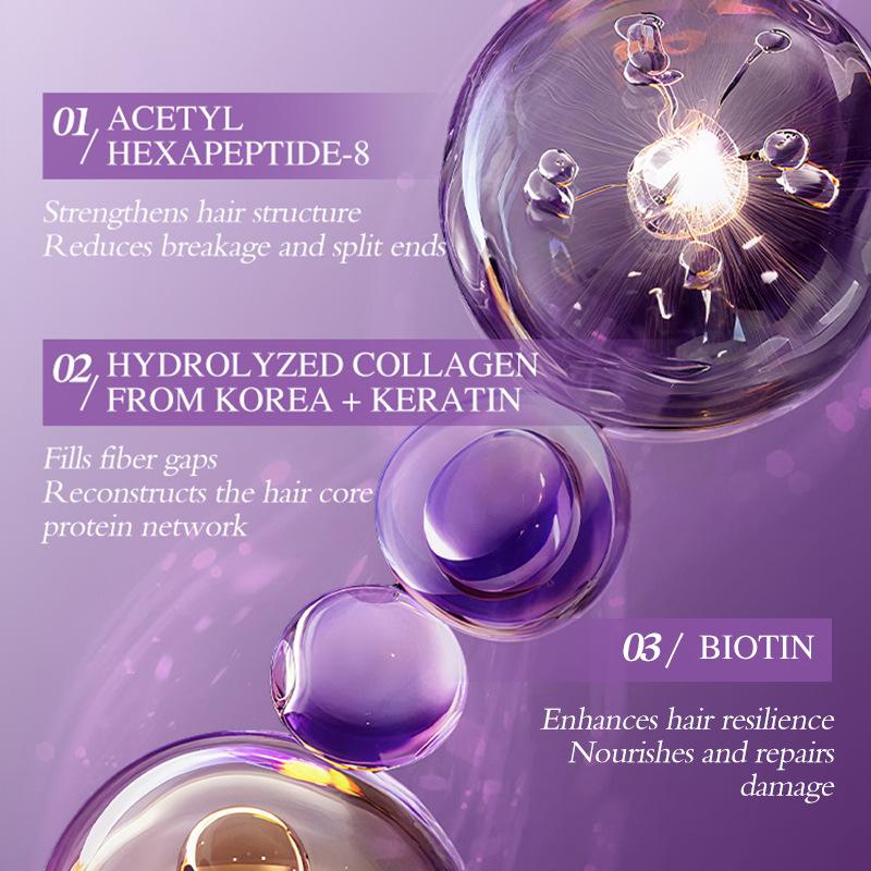 Magical Keratin Hair Mask 5 Seconds Repair Damaged Frizzy Hair Soft Smooth Shiny Nutrition Deep Moisturize Nourishing Hair Care 8.45oz less