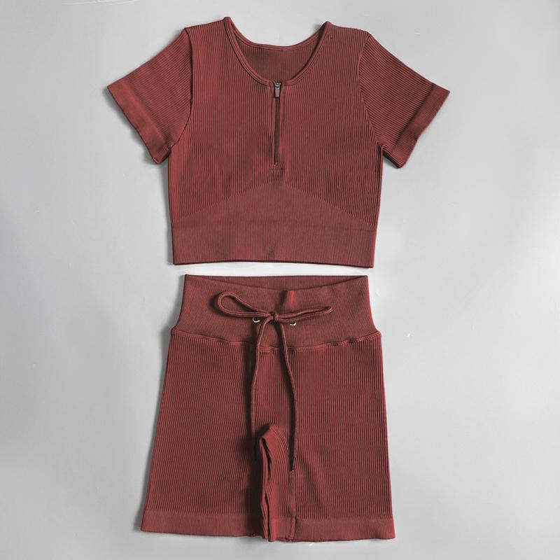 Women's Tracksuit Seamless Yoga Set Workout Sportswear Gym Clothing Fitness Sports Suits