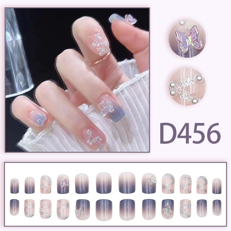 French Sweet Diamond Style Noble Lady, Cute Hot Girl, High-end Light Luxury Style Whitening And Wear-resistant Manicure