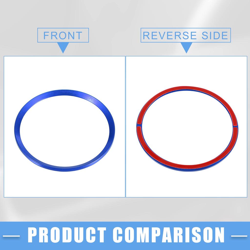 A ABSOPRO Wheel Hub Center Covering Decoration Trim for Hon Da Civic 2016-2021 Blue Set of 4