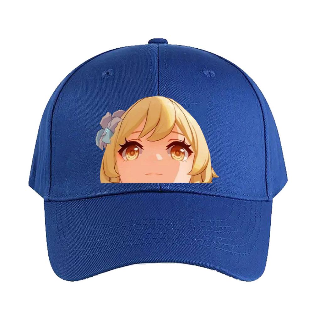 Traveler Genshin Impact Caps Summer Woman Man Adult Casual Sun Protection Sun Hat Adjustable Hiking Fishing Hat Baseball Cap