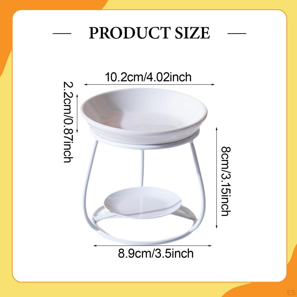 Керамическая аромалампа для расплавления масла, современная портативная декоративная подставка из железа для гостиной, спальни