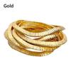 Золотистый гибкий браслет из сплава, многослойный браслет, новый сгибаемый браслет, ювелирные аксессуары