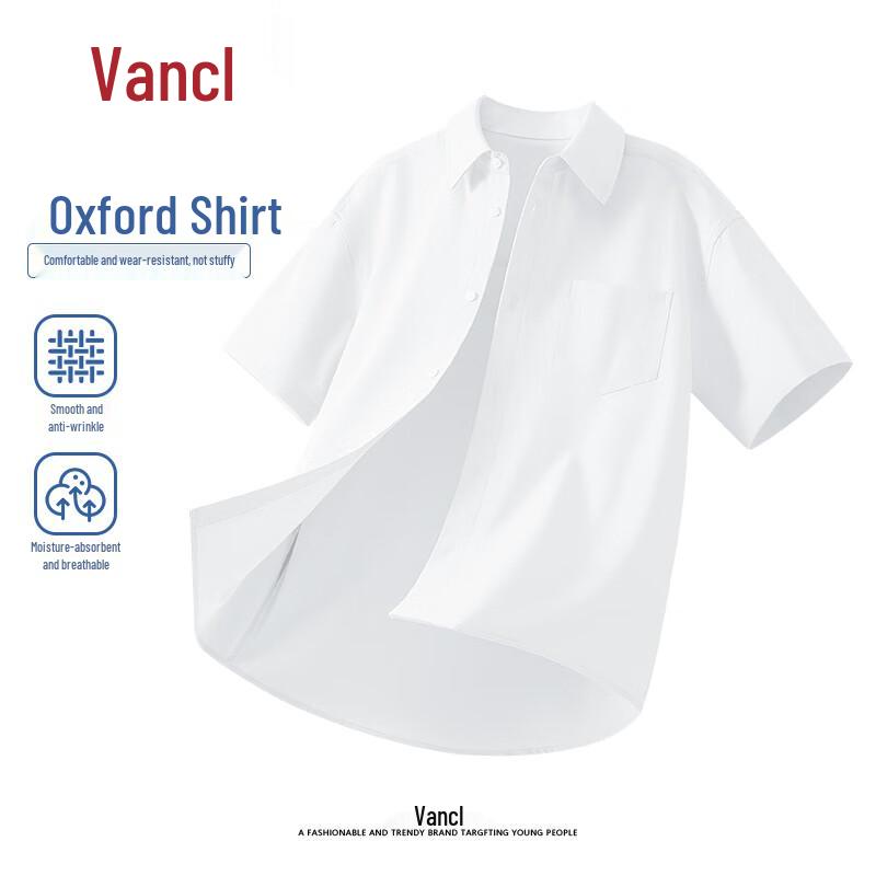 Мужская свободная рубашка с коротким рукавом Oxford от VANCL