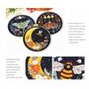 Stamped Pattern Embroidery Kit Bamboo Hoop Moth Embroidery DIY Embroidery Set  Craft Gift Idea