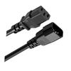 Профессиональный удлинитель 18 AWG IEC C13/C14 с износостойкой оплеткой и безопасной медной проводкой