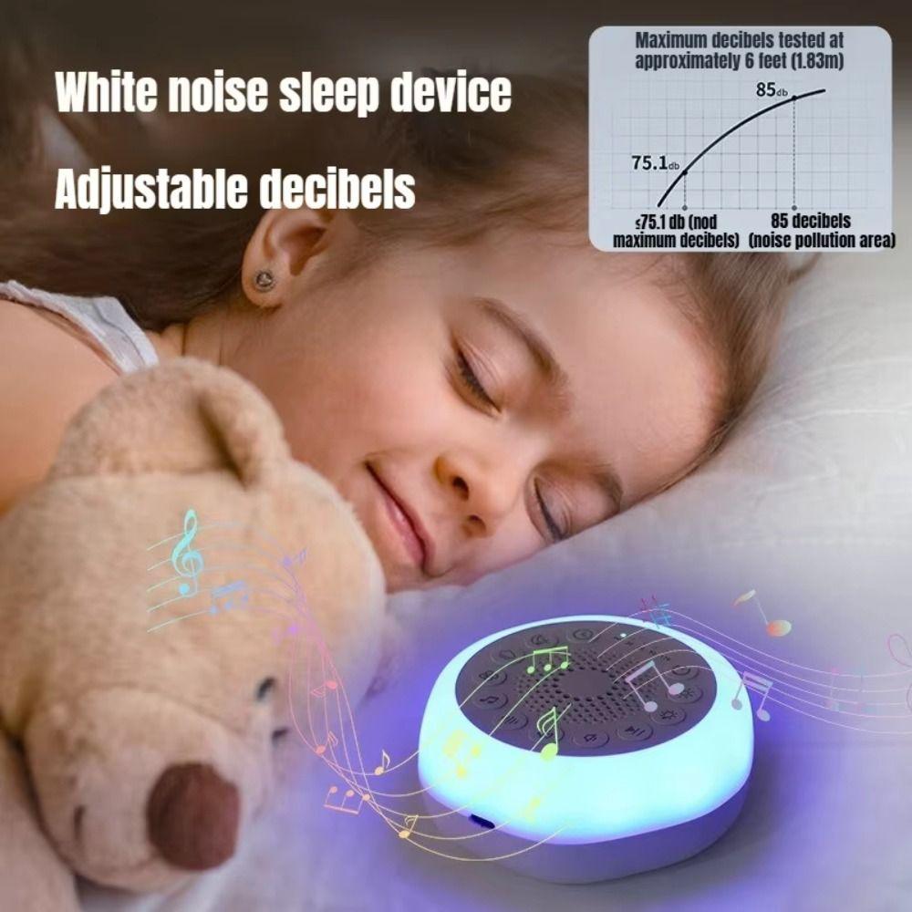 Rechargeable White Noise Machine 27 Soothing Sounds Sleep Sound Box Baby Sleep Soother Newborn