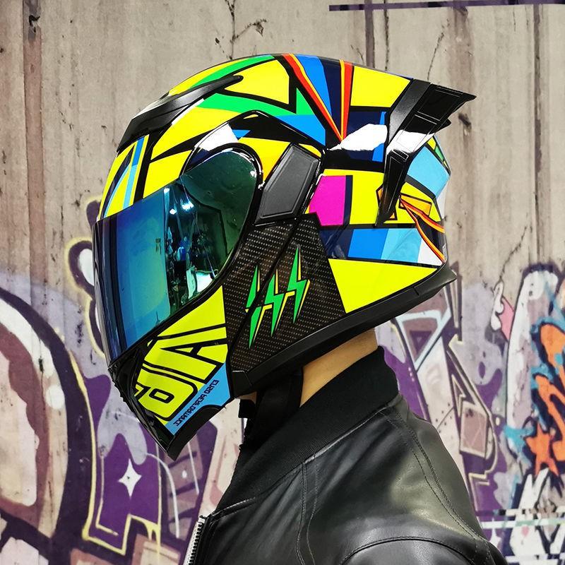 JIEKAI Modular Flip-Up Motorcycle Helmet Men Women ABS Full Face With Dual Visor Scooter Bike Riding