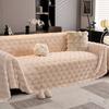 Rabbit Plush One-Piece Sofa Cover Cloth Towel  New Winter Thickened Plush Sofa Cover Full Cover Cushion Blanket