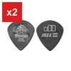 Медиаторы для гитары, Jim Dunlop, 482 Tortex Pitch Black Jazz III 1,0 мм, Упаковка 12 шт.