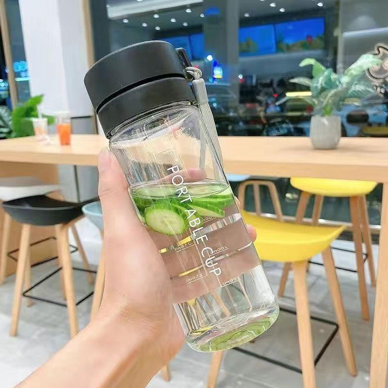Бутылка для воды для улицы большая емкость спортивная кружка для воды матовая портативная с веревкой дорожная кружка кружка для воды для девочек высокая ценность